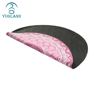 Yugland Anti slip plegable personalizado Eco con estampado Eco Amistable Conjena de yoga de goma natural lavable con correa de transporte